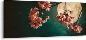 Tablou - Sakura în luna plină (120x50 cm)