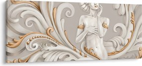 Tablou - Imagine a zeiței într-un fundal ornamental (120x50 cm)