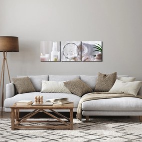 Tablou - Spa (cu ceas) (90x30 cm)