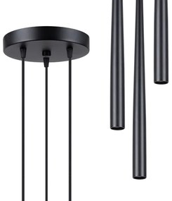 Lustră pe cablu Sollux SL.1463 BLISS 3xG9/8W/230V negru