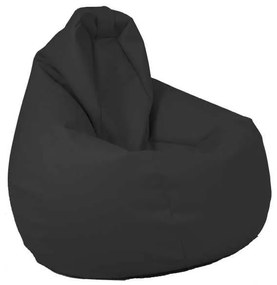 Fotoliu puf copii, Nirvana Light Pufrelax, Material Piele ecologica - Dark Grey