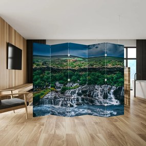 Paravan - Cascade în natură (210x170 cm)
