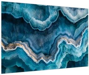 Tablou - Detaliu de acvamarin (90x60 cm)