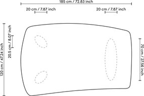 Masuta de cafea design LUX Bergman Charcoal grey