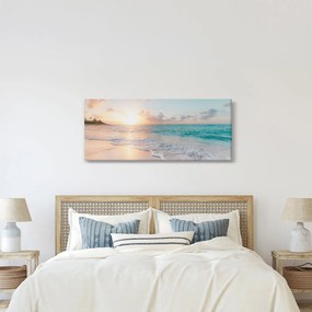 Tablou - Plaja de vis (120x50 cm)