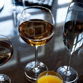 Pahare de cocktail, set de 6, 250 ml, maro închis fumuriu, LILO TIP 3