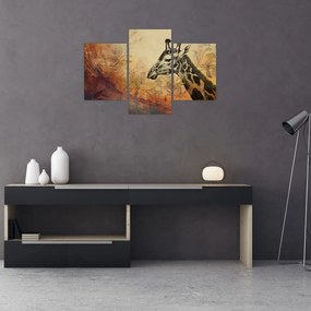 Tablou - Girafă, pictură (90x60 cm)