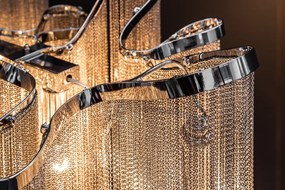 Lustra design extravangant Elegance 118cm, argintiu A-39107 VC