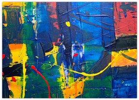 Tablou pe sticlă - Abstract (70x50 cm)