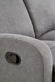 Canapea recliner Oslo 2 stofa gri inchis H100 cm