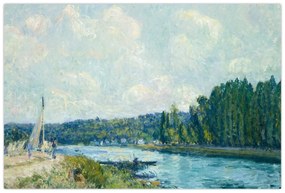 Tablou - Alfred Sisley, The Banks of the Oise, reproducere (90x60 cm)