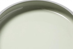 Masuta de cafea rotunda din metal Coal 39x39x41 cm gri/bej