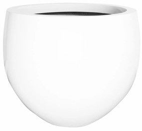 Ghiveci Jumbo Orb, alb lucios, dimensiuni multiple - ghivece ceramice Mărime: M - v. 93 cm, ⌀ 110 cm