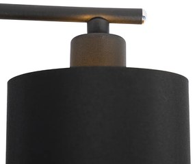 Lampă suspendată inteligentă neagră reglabilă, inclusiv 6 Wifi B35 - Lofty