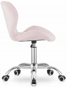Scaun de birou AVOLA VELVET roz