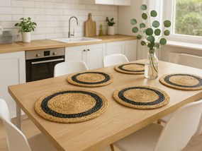 Set suporturi de masa din iuta GOOD MOOD 38 cm, 4 buc.