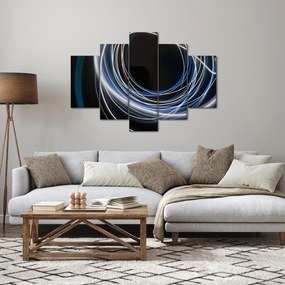 Tabloul cu linii albastre (150x105 cm)