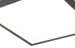 Plafoniera neagra cu LED inclus, cu dimmer 3 trepte, 5 lumini - Lejo