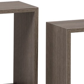 Set etajere de perete P-008, stejar sonoma închis, set 3 buc.