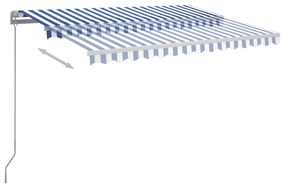 Copertina automata cu senzor vantLED, albastrualb, 350x250 cm Albastru si alb, 350 x 250 cm