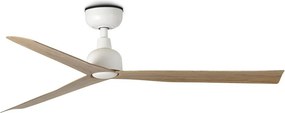 Ventilator tavan de exterior cu telecomanda IP44 MARINE M alb/stejar