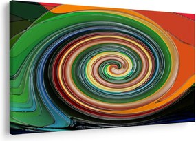 Tablou abstract - spirala colorata (90x60 cm)