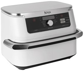 Friteuza dubla cu aer cald Ninja AF500EUWH, 10.4 L, 7 programe, Timer, Zone independente, Alb