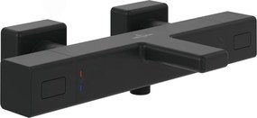 Baterie cada-dus termostatata Villeroy&Boch Angular negru mat