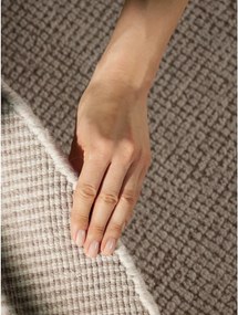 Covor crem țesut manual rotund din lână ø 160 cm Greenwich – Ted Baker