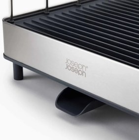 Resigilat: Uscator de vase Joseph Joseph 851690, Extensibil, Scurgere, Compartiment pentru cutite, Pliabil, Gri inchis/Inox