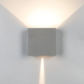 Aplica LED dimabila iluminat exterior ambiental IP54 DAVOS XL gri inchis MA-8609