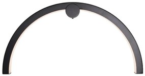 Aplica de perete lumina ambientala LED IP44 TRIO ARC negru mat