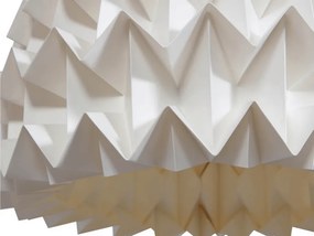 Corp de iluminat suspendat ORIGAMI din hartie 26 cm, crem