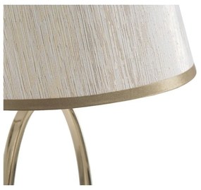 Veioză cu o construcție aurie Mauro Ferretti Flush, alb