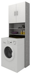 Dulap Masina de Spalat Fyn, Beton/Alb, 65 x 27 x 190 cm