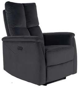 Fotoliu Recliner Neptun Catifea Neagra BLUVEL 19