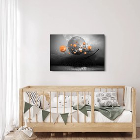 Tabloul cu bile portocalii (90x60 cm)