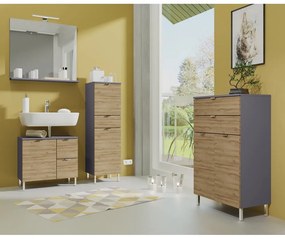 Dulap în decor de stejar Germania Mauresa, înălțime 120 cm