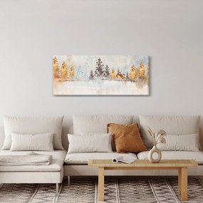 Tablou - Pădure în acuarelă (120x50 cm)