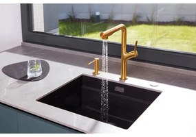 Dozator încastrat de săpun KFA Armatura 990-100-31 DUERO oțel inoxidabil/auriu