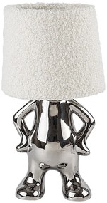 Veioza/Lampa de masa decorativa Smurfy crom/crem