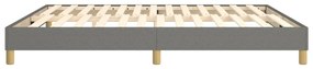 Cadru de pat box spring, gri inchis, 180x200 cm, textil Morke gra, 25 cm, 180 x 200 cm