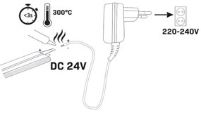 Bandă LED NEON 5m LED/40W/24V portocaliu IP65