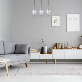 Lustră pe cablu TANGO 3xE14/40W/230V transparentă