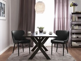 Set 2 buc. scaune pentru sufragerie Soho (negru). 1009898