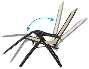 Scaun gravitatie zero capitonat-bej