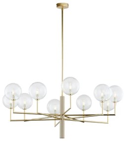 Lustră pe tijă Jupiter 1976 FEME 10xG9/10W/230V auriu