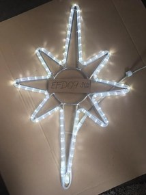 Stea luminoasă LED, alb rece, 80 x 50 cm