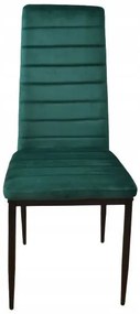 Set de 4 scaune elegante din catifea verde