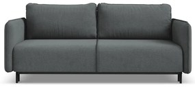 Canapea gri închis extensibilă/cu spațiu de depozitare 226 cm Luana – Makamii